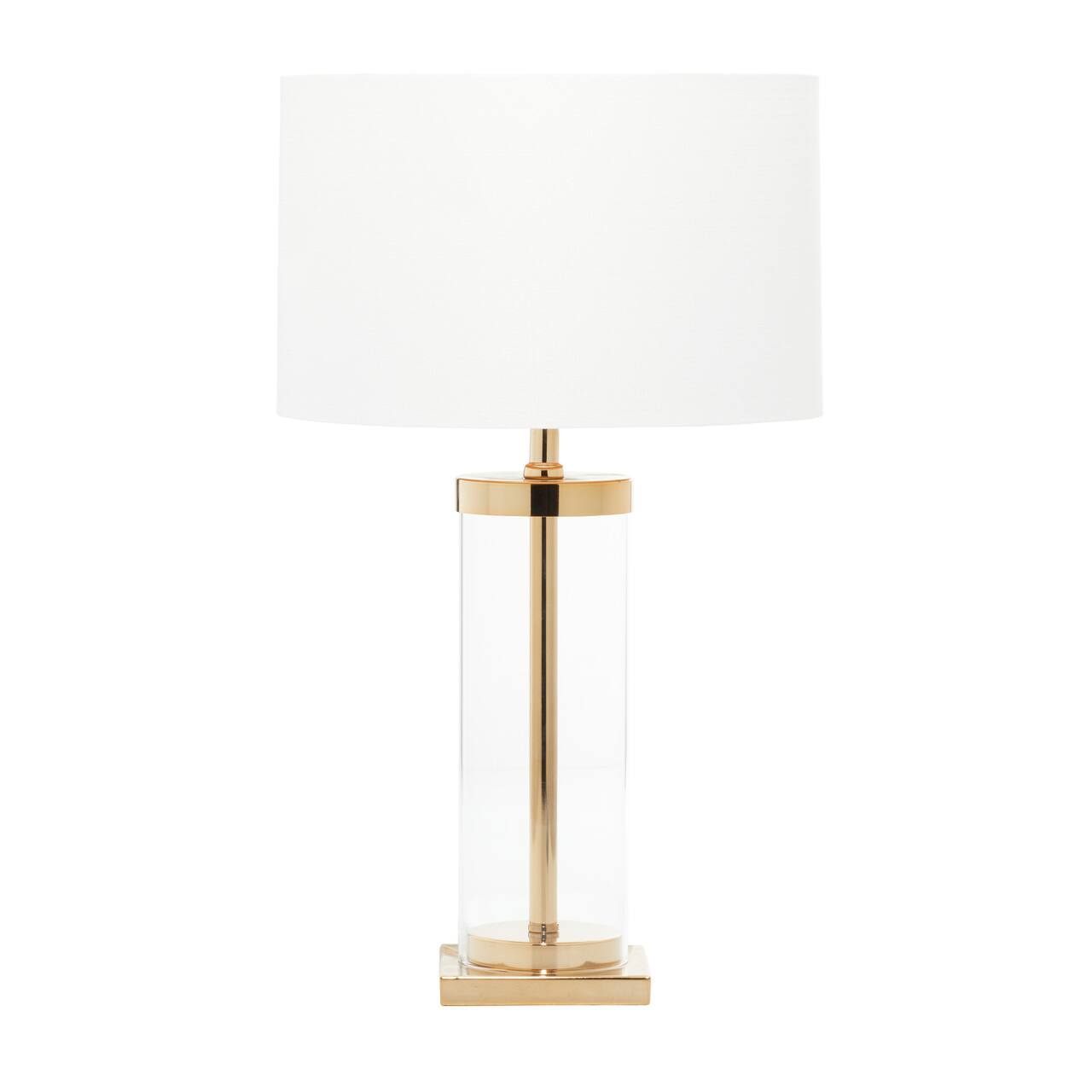 CosmoLiving by Cosmopolitan 25" Gold Metal Transitional Table Lamp